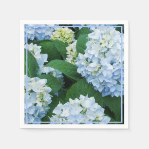 Paper Napkins-Blue Hydrangeas Napkins