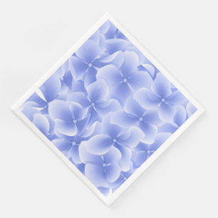 Paper Napkins-Blue Hydrangeas Paper Dinner Napkins