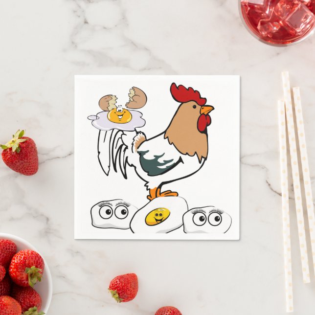 Paper Napkins, Chicken Eggs Napkins (Insitu)