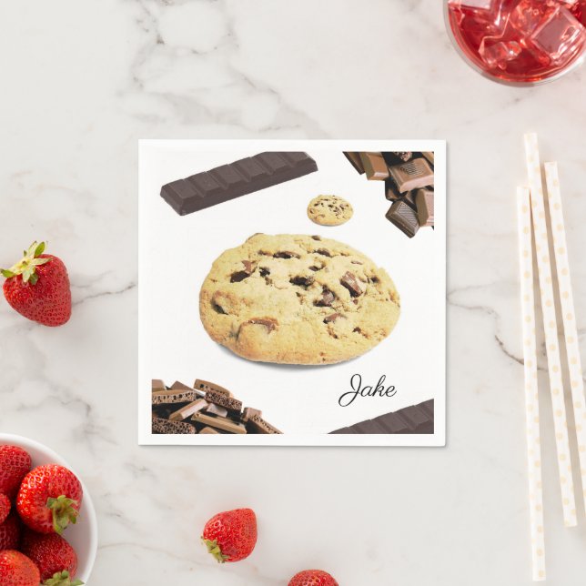 Paper Napkins, Chocolate Chip Cookies Napkins (Insitu)