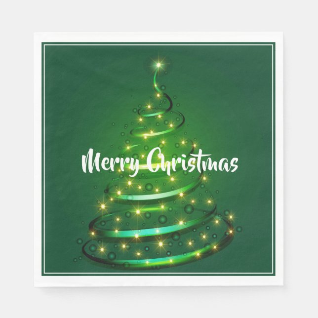 Paper Napkins-Christmas Tree Napkins (Front)