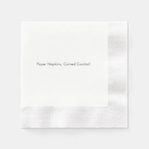 Paper Napkins, Coined Cocktail Napkins