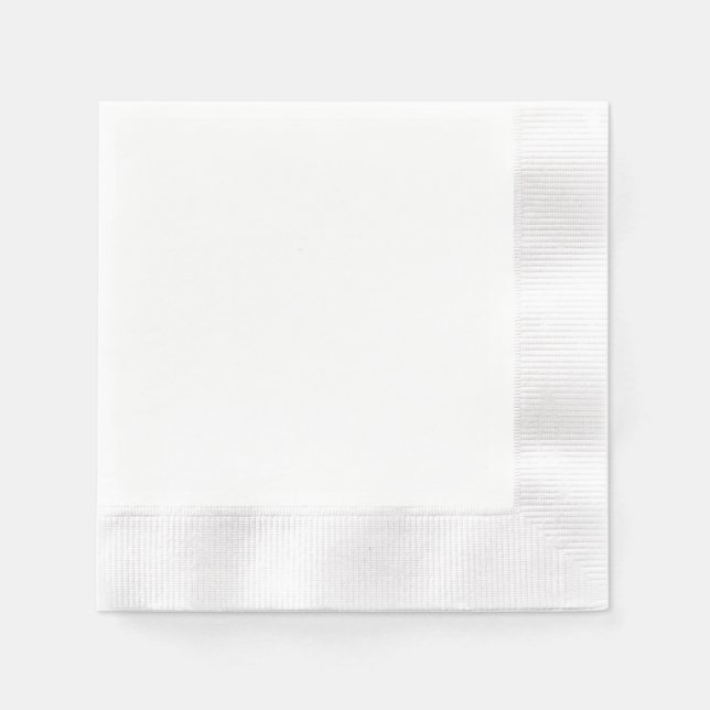 Paper Napkins, Coined Cocktail Napkins (Front)