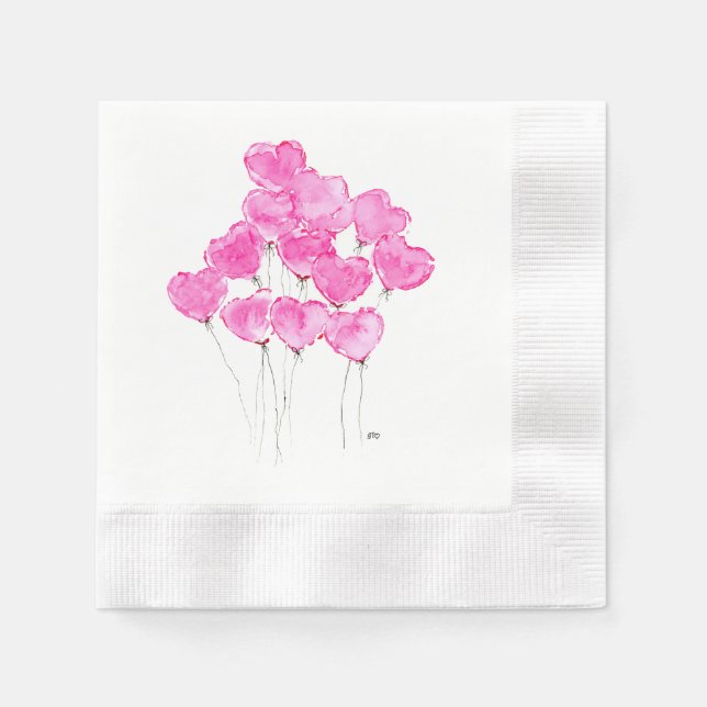 Paper Napkins, Coined Cocktail Napkins (Front)