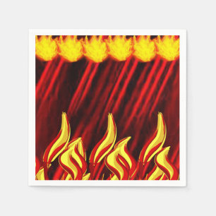 Paper Napkins Flame