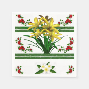 Paper Napkins Floral