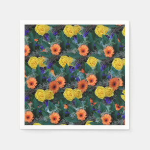 Paper Napkins Floral