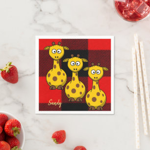 Paper Napkins, Giraffe Napkins