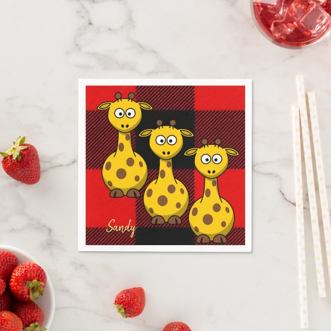 Paper Napkins, Giraffe Napkins (Insitu)