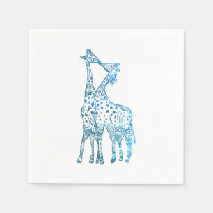 Paper Napkins, Giraffes Kiss Napkins