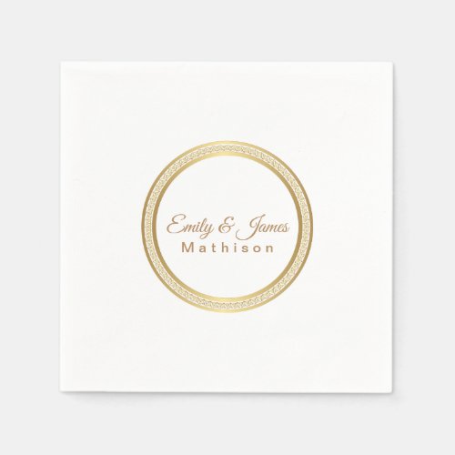 Paper Napkins_Gold Eternal Circle Napkins