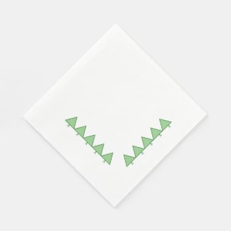 Paper Napkins - Graphic Pine Trees