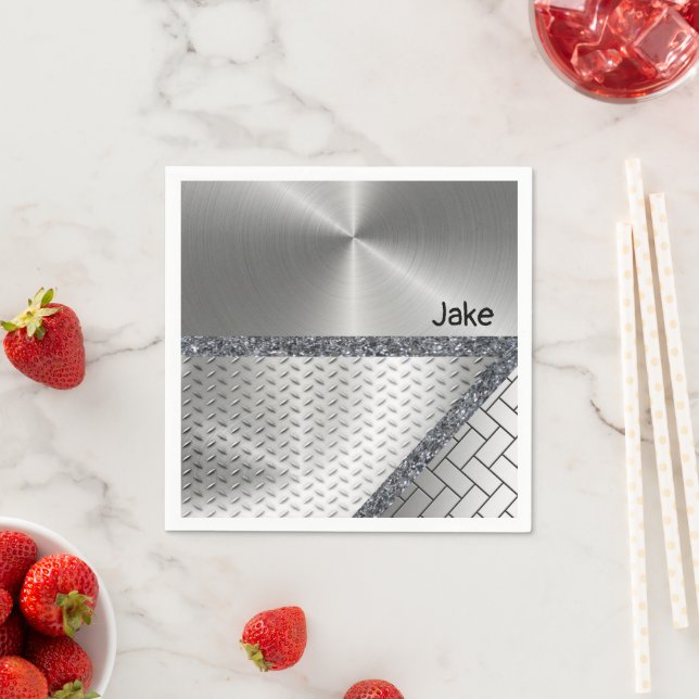 Paper Napkins, Grey Napkins (Insitu)