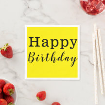 Paper Napkins, Happy Birthday 