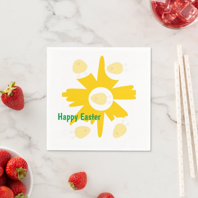 Paper Napkins, Happy Easter  Napkins (Insitu)