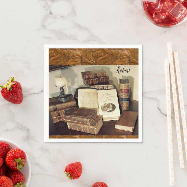 Paper Napkins, History Books Napkins (Insitu)