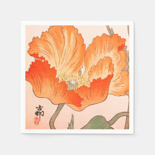 PAPER NAPKINS JAPANESE POPPY
