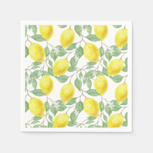 Paper Napkins-Lemons Napkins
