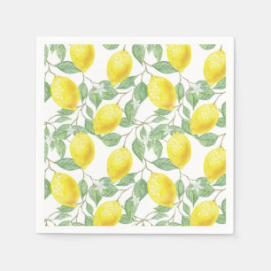 Paper Napkins-Lemons Napkins