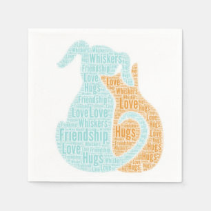 Paper Napkins Love Dogs & Cats