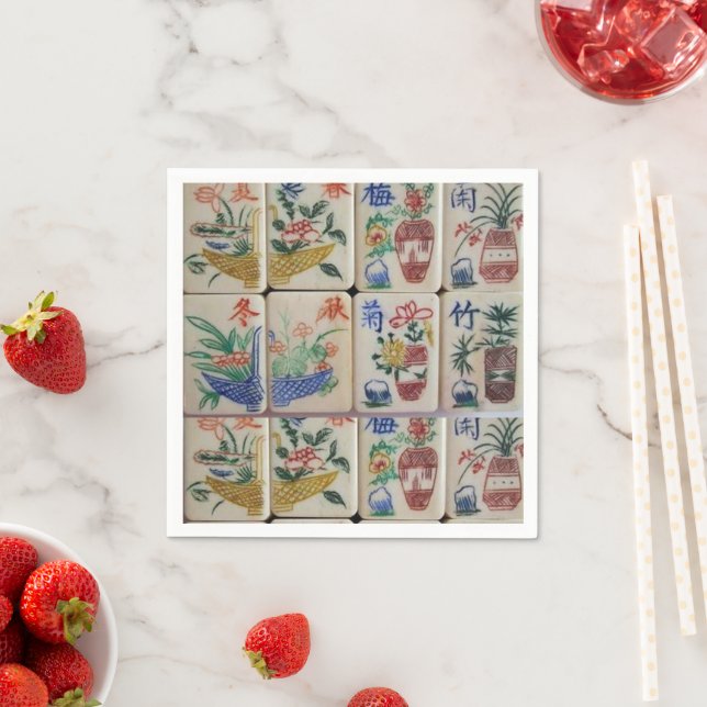 Paper Napkins, Mahjong Napkins (Insitu)