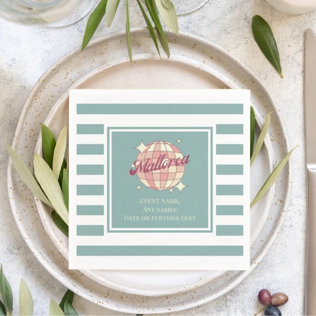 Paper Napkins Mallorca Spain celebration event (Creator Uploaded)