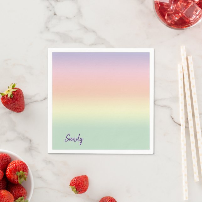 Paper Napkins, Pastel Napkins (Insitu)