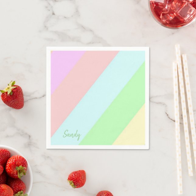 Paper Napkins, Pastel Napkins (Insitu)