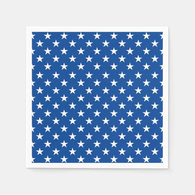 Paper Napkins-Patriotic Stars Napkins (Front)