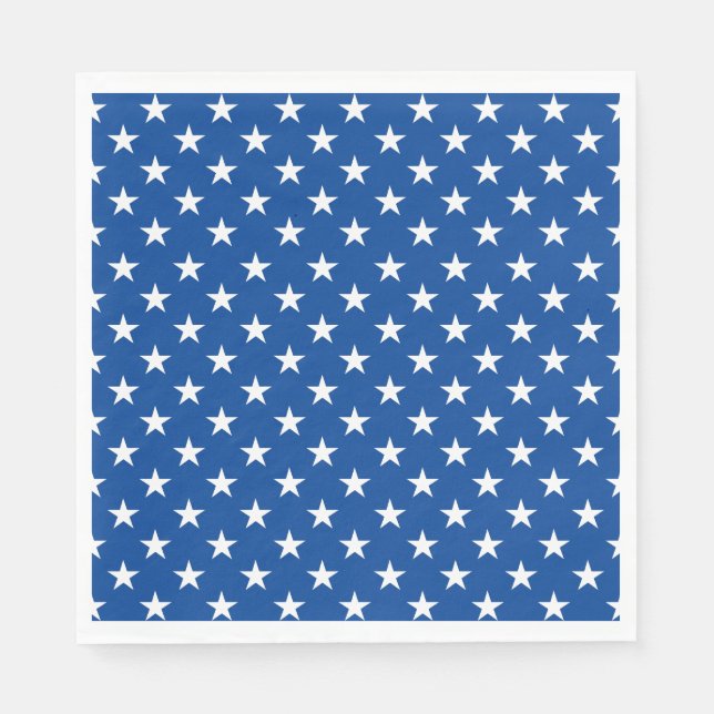 Paper Napkins-Patriotic Stars Napkins (Front)