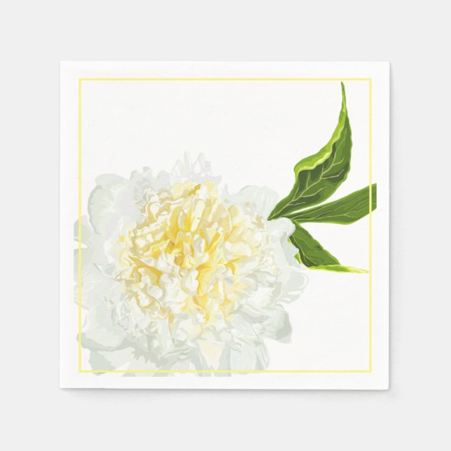 Paper Napkins-Peony Napkins (Front)