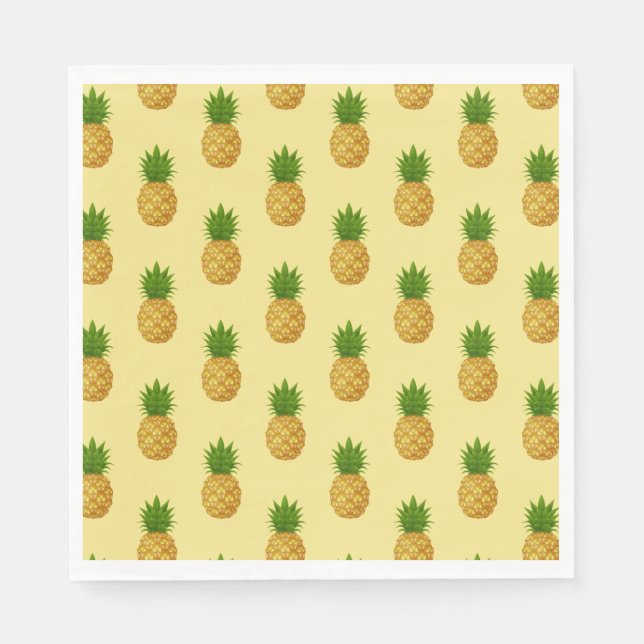 Paper Napkins-Pineapples Napkins (Front)
