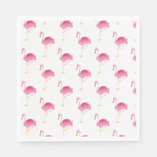 Paper Napkins-Pink Flamingos Napkins