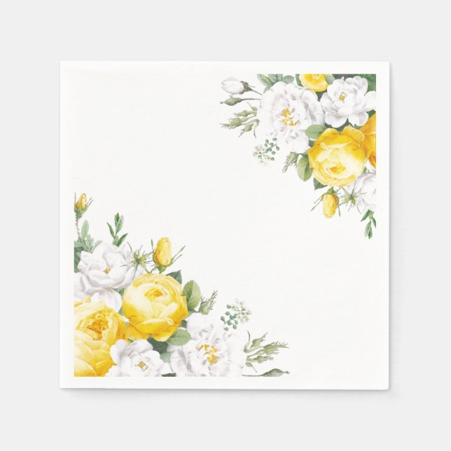 Paper Napkins-Roses Napkins (Front)