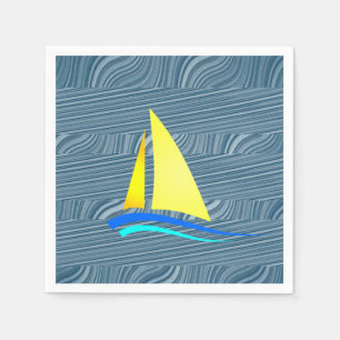 Paper Napkins Sailboat