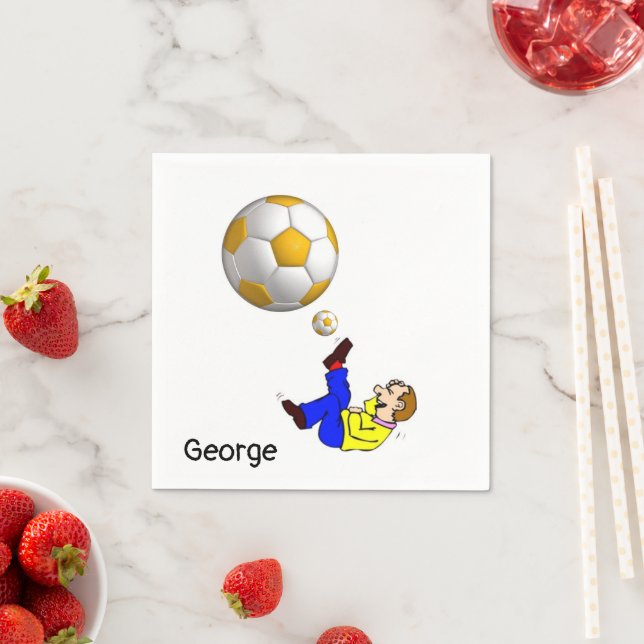 Paper Napkins, Soccer Ball Napkins (Insitu)