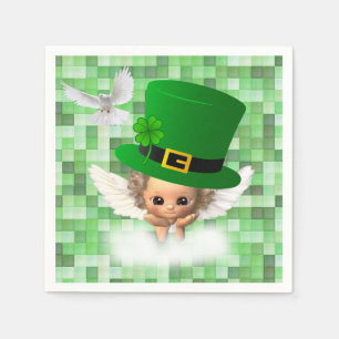 Paper Napkins St. Patrick's Day Angel