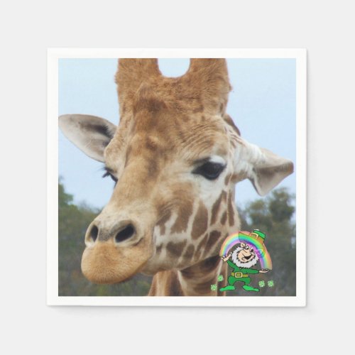 Paper Napkins St Patricks Day Giraffe