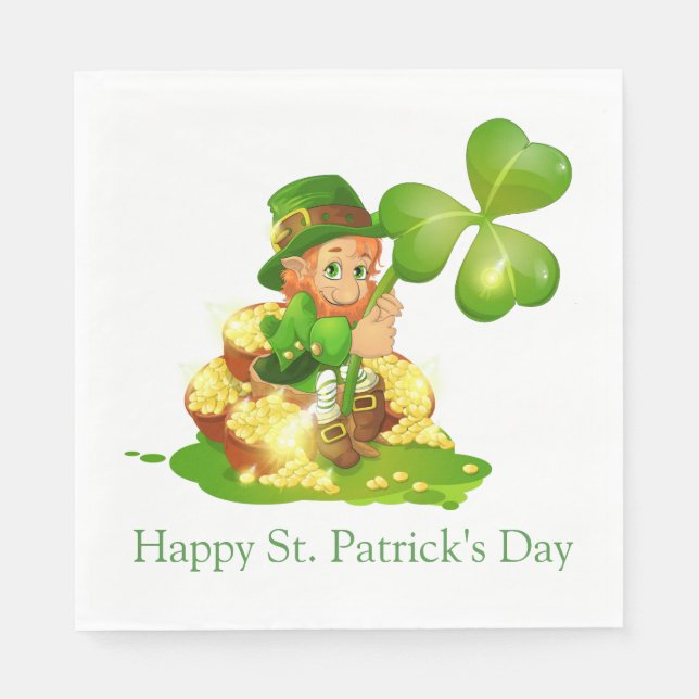 Paper Napkins-St. Patrick's Day Napkins (Front)