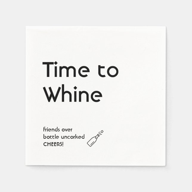 Paper Napkins, Standard Cocktail Napkins (Front)