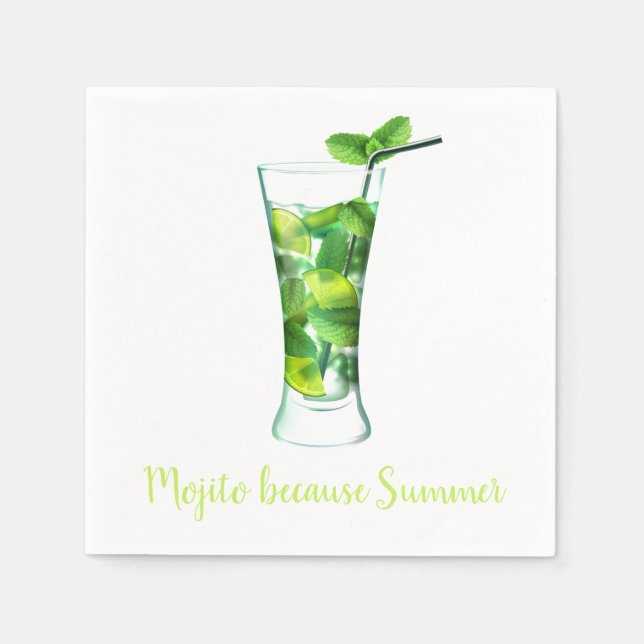 Paper Napkins, Standard Cocktail Napkins (Front)