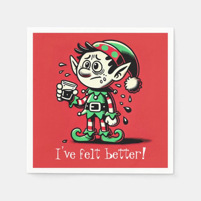 Paper Napkins, Standard Cocktail Napkins (Front)