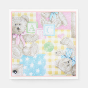 Paper Napkins-Teddy Bear Napkins