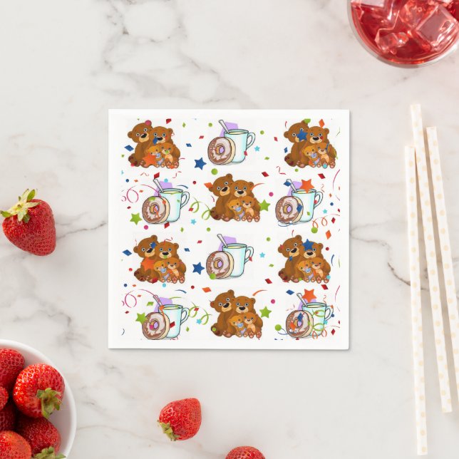 Paper Napkins, Teddy Bears Napkins (Insitu)