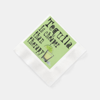 PAPER NAPKINS - TEQUILA, CHEAPER THAN THERAPY