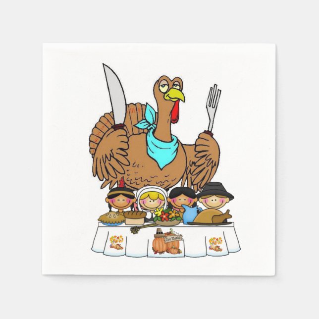 Paper Napkins Thanksgiving (Front)