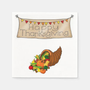 Paper Napkins Thanksgiving