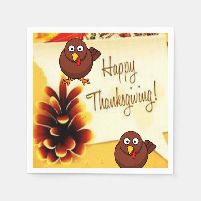 Paper Napkins Thanksgiving (Front)