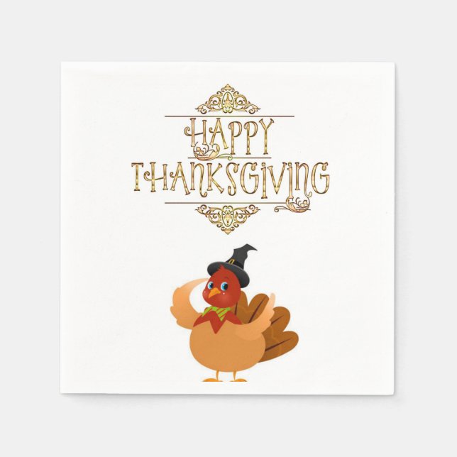 Paper Napkins Thanksgiving (Front)