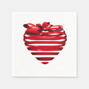 Paper Napkins-Valentine Heart Napkins